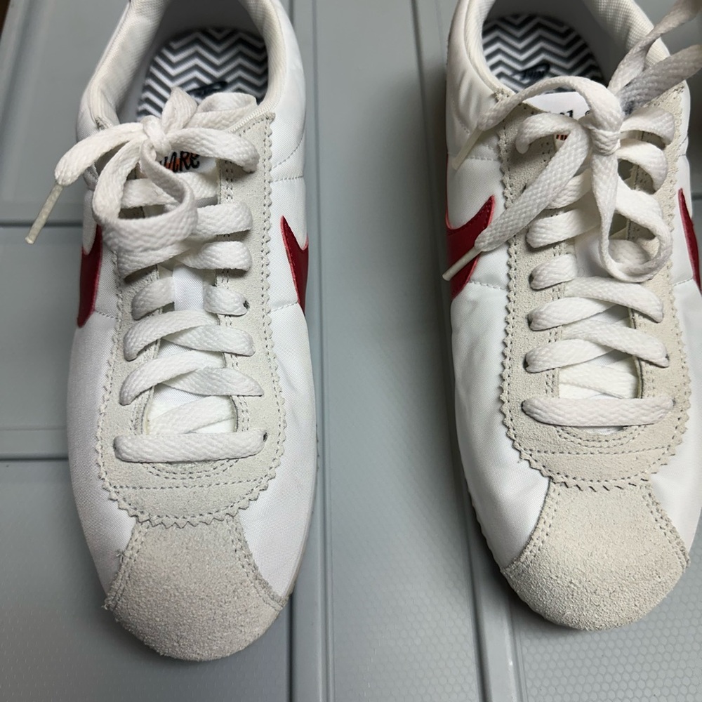 Nike Cortez XLV Classic White and Red Sneakers